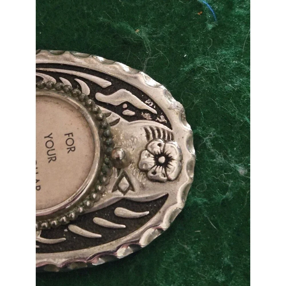 Vintage Belt Buckle For Silver Dollar (O-14)